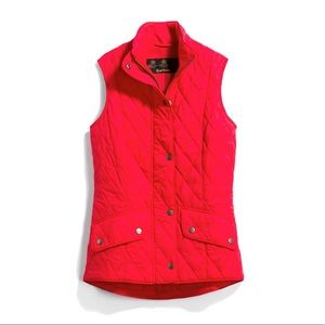 Barbour Flyweight Cavalry Gilet Quilted Vest - Red Size 4